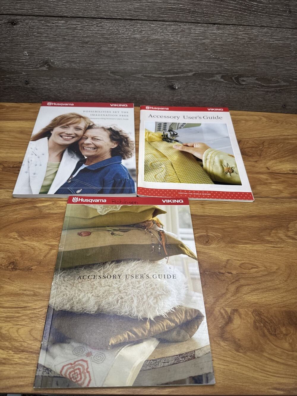 Husqvarna Viking Accessory User's Guide Booklet Lot Of 3
